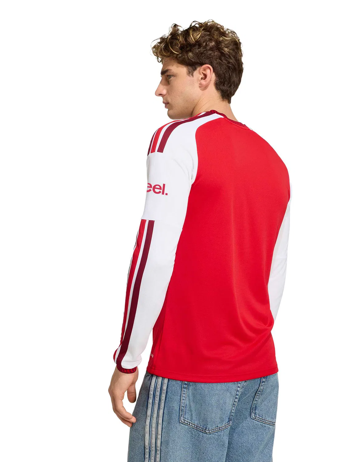 Футболка Adidas Performance Shirt FC Arsenal 26/27 красного и темно-красного цвета — фото 4