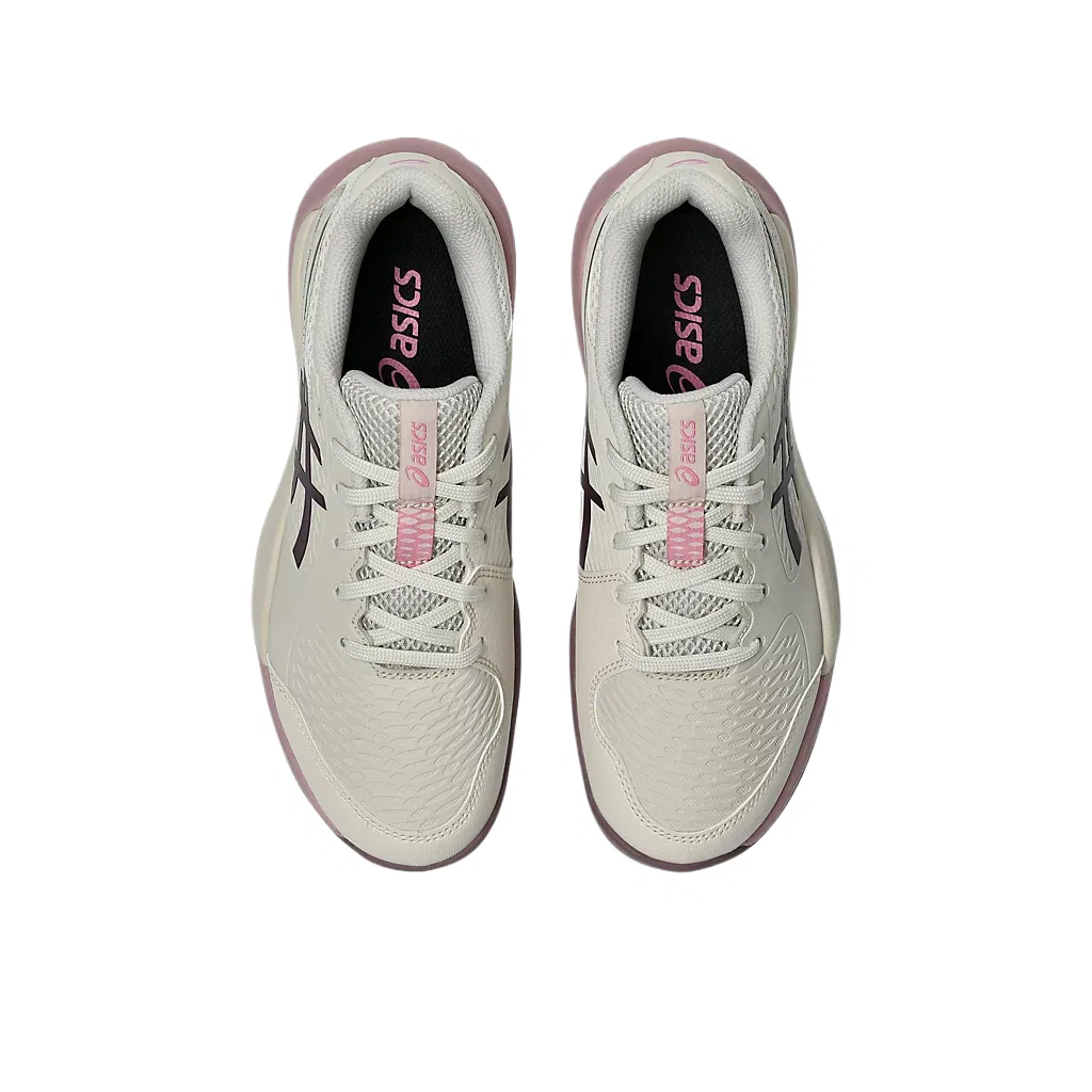 Детские тренировочные кроссовки GEL RESOLUTION X, ASICS, Soft Oatmeal/Dark Eggplant — фото 3