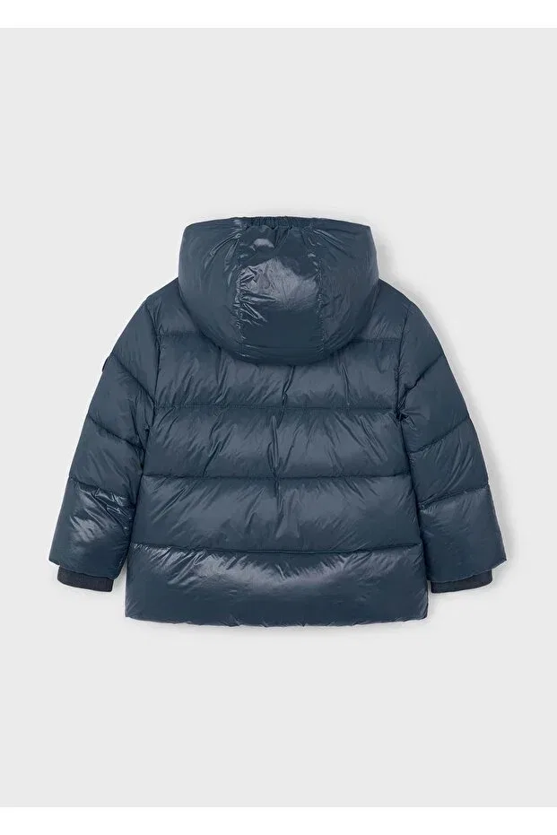 Детское пальто для девочек с капюшоном 4416 Mayoral, Navy Blue — фото 3