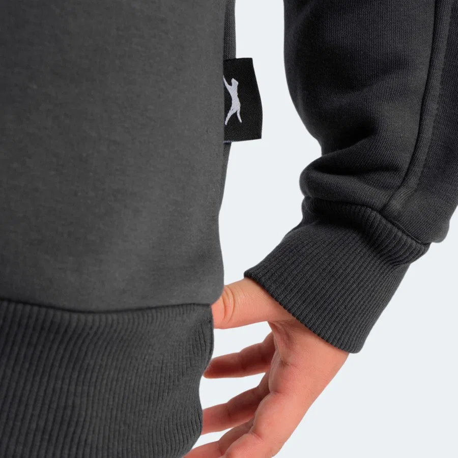 Свитшот с круглым вырезом Logan Slazenger, Темно-серый — фото 4