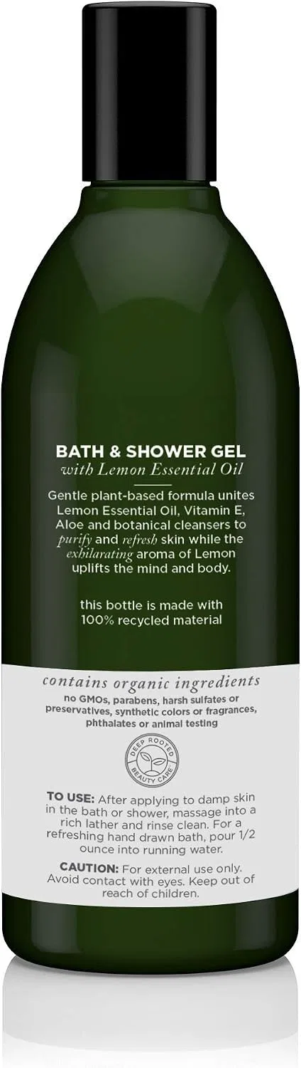 Гель для душа и ванны Lemon, Avalon Organics, 355 мл — фото 3