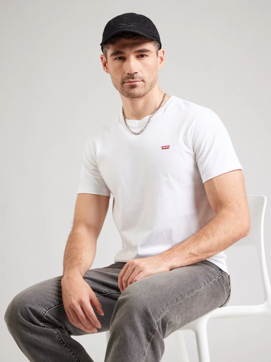 Рубашка LEVI'S 'Original HM Tee' белого цвета — фото 2