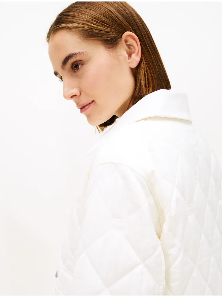 Куртка с квилтингом флаг TOMMY HILFIGER, Ivory — фото 2