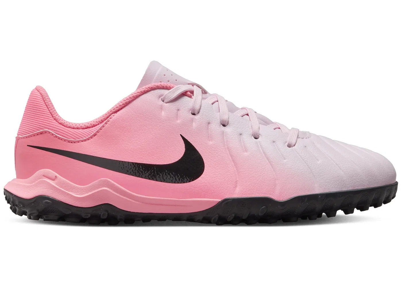 Детские бутсы для девочек с искусственной кожей Nike Tiempo Legend 10 Academy TF, Pink Foam Black
