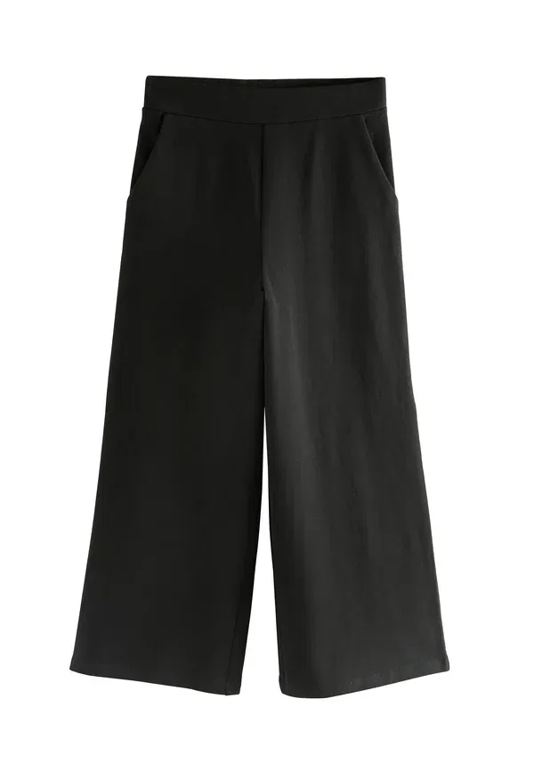 Брюки хлопковые Regular fit - wide leg 2 pack Next, черный — фото 2