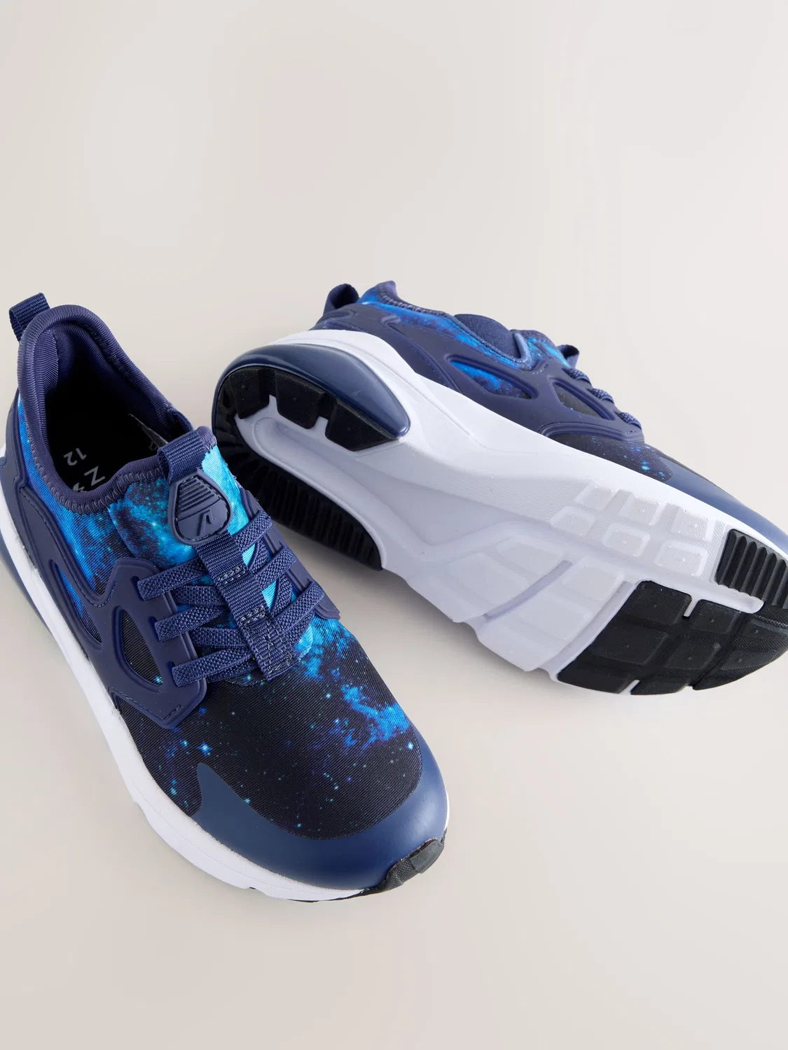 Кроссовки на шнурках с эластичными вставками, Galaxy Next, Blue Galaxy — фото 4