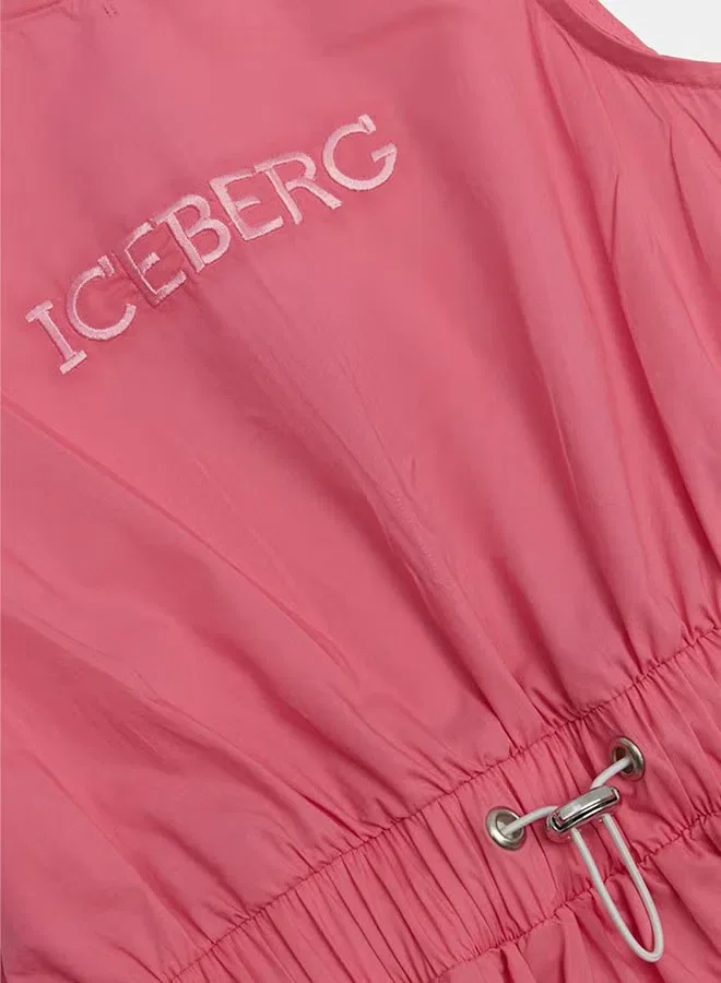 Платье без рукавов хлопковое Iceberg, розовый — фото 3