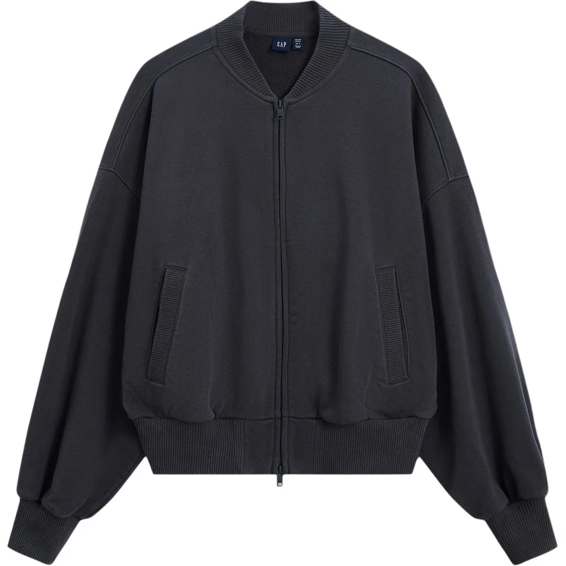 Женская толстовка с бейсбольным воротником GAP, Carbon Gray