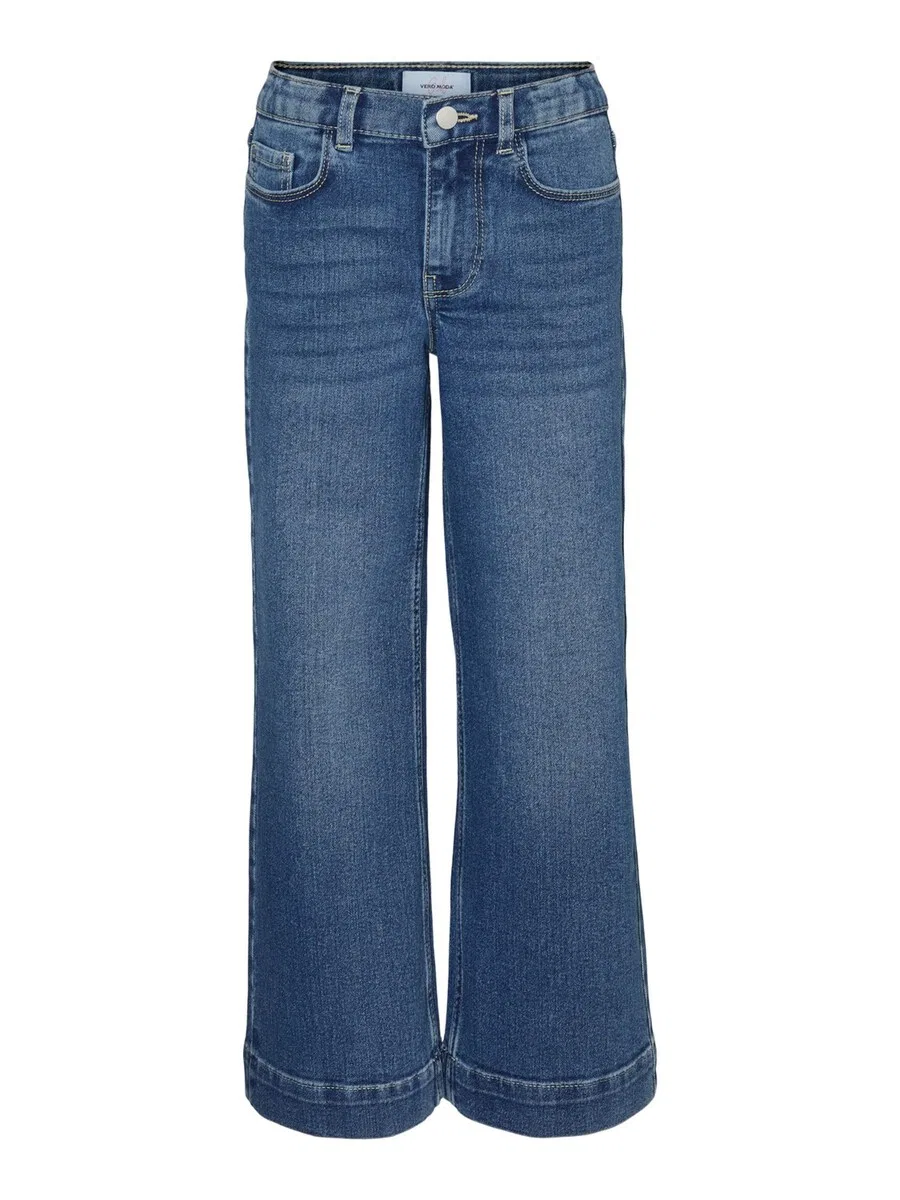 Джинсы Vero Moda Girl свободного кроя 'VMDaisy' из синей джинсовой ткани