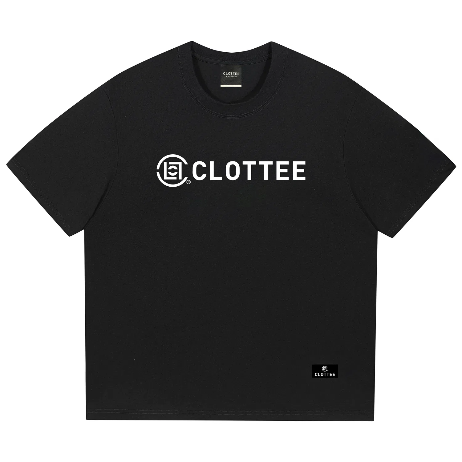 Детская футболка с принтом Unisex Crew Neck Moderate Straight Fit CLOT, White Blue Letter — фото 3