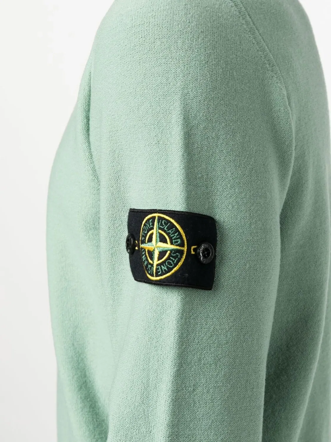 Джемпер с круглым вырезом Stone Island, зеленый — фото 3