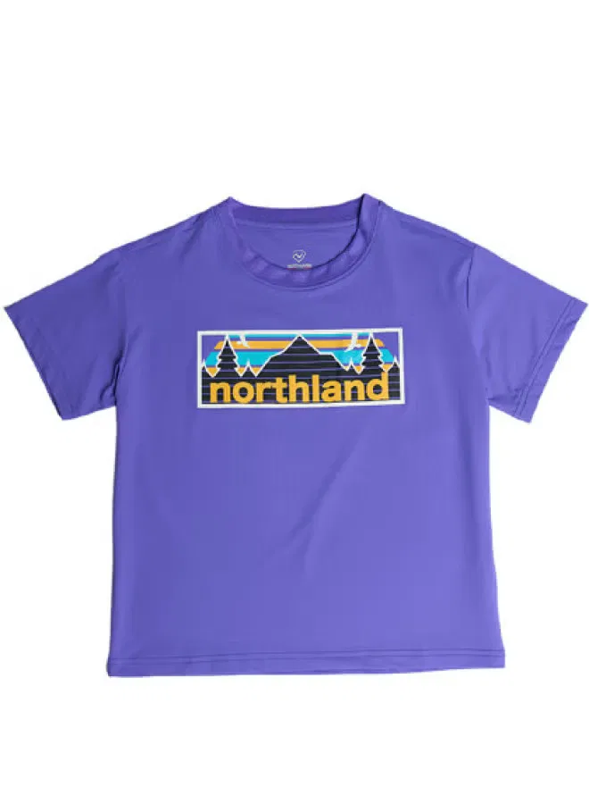 Футболка с принтом для мальчиков Northland, фиолетовый