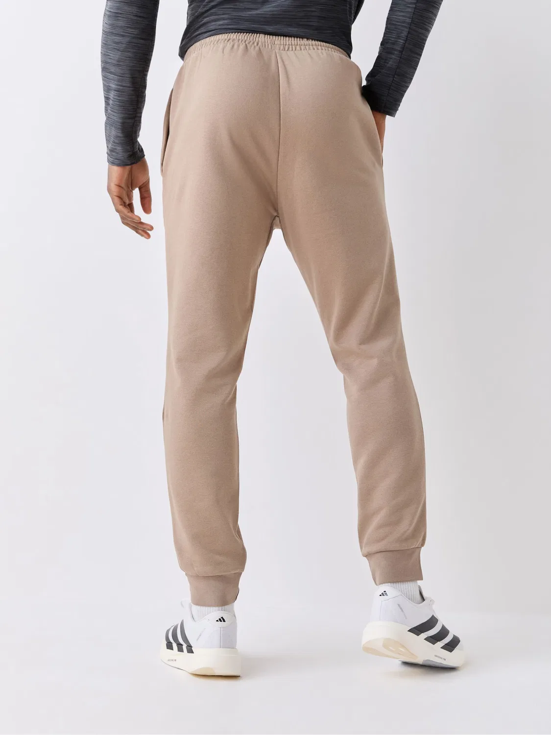 Джоггеры флисовые, Essentials Feelcozy adidas, бежевый — фото 3