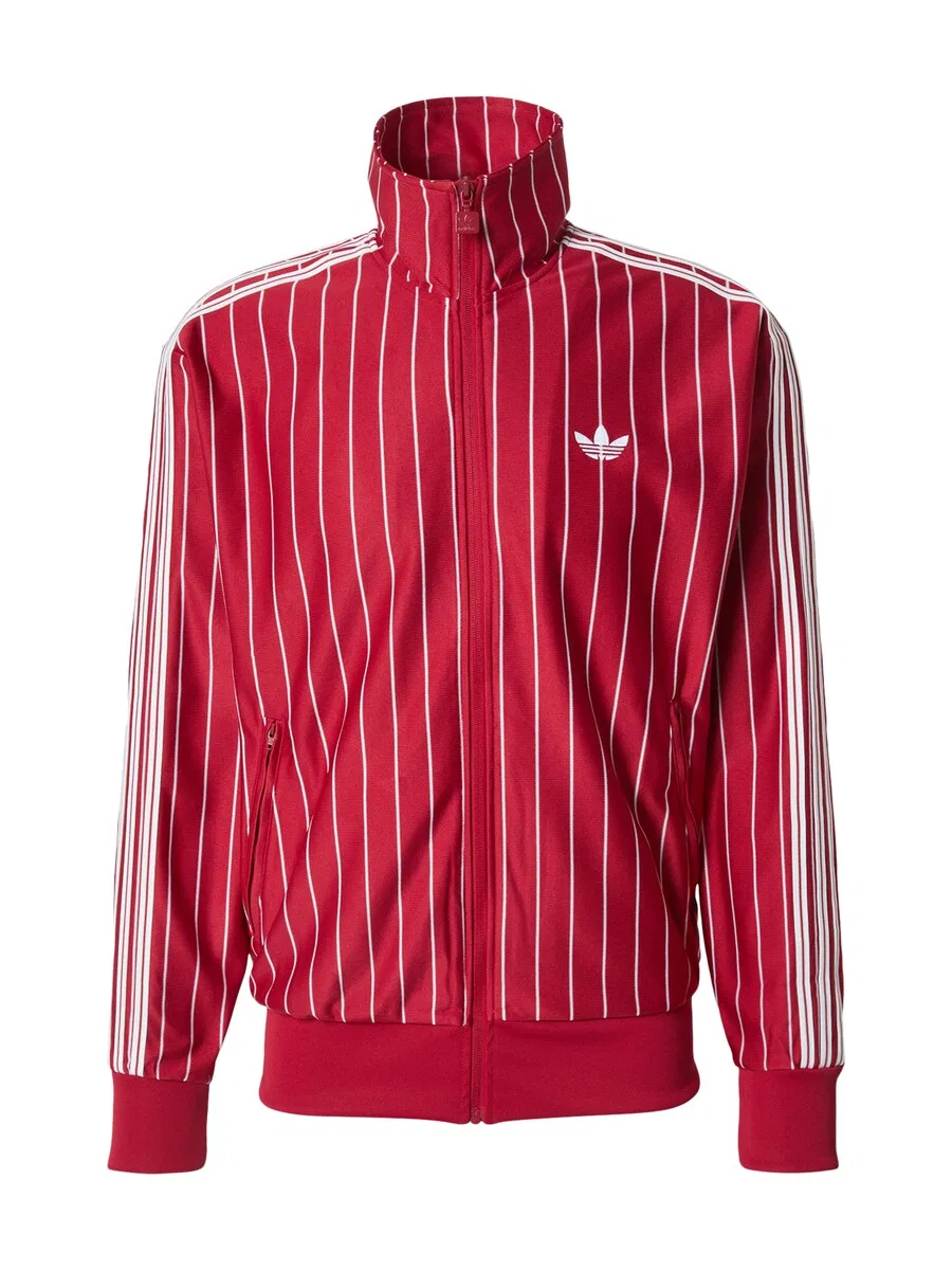 Худи на молнии ADIDAS ORIGINALS 'FIREBIRD' красного цвета