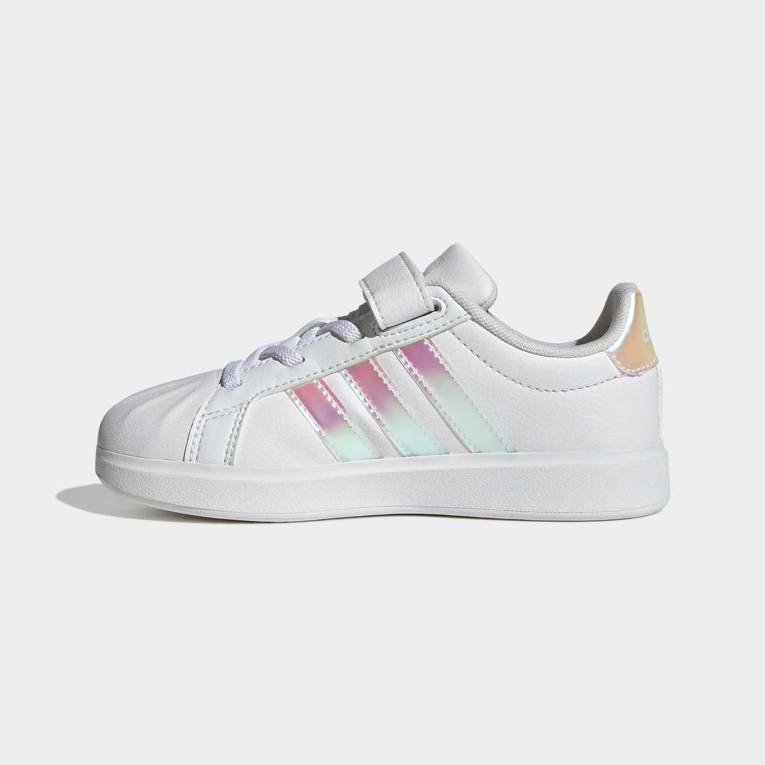 Детские кроссовки с резиновым носком Adidas Sportswear, Cloud White/Iridescent/Core White — фото 3