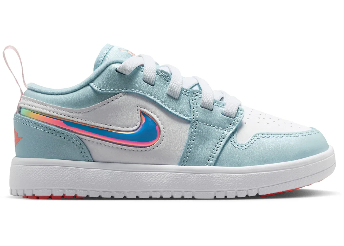Детские кроссовки с низким верхом Jordan 1 Low ALT Jordan, Ocean Bliss White Atomic Pink