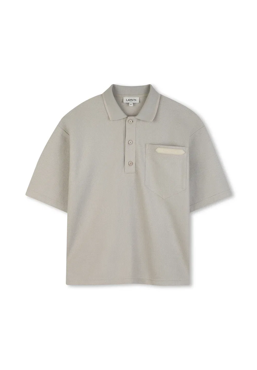 Polo avec broderie - рубашка-поло Lanvin, Stone