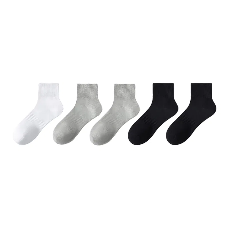 Детские носки хлопковые 5 пар Cotton Gene, 5 Pack-White+Black *2+Gray *2