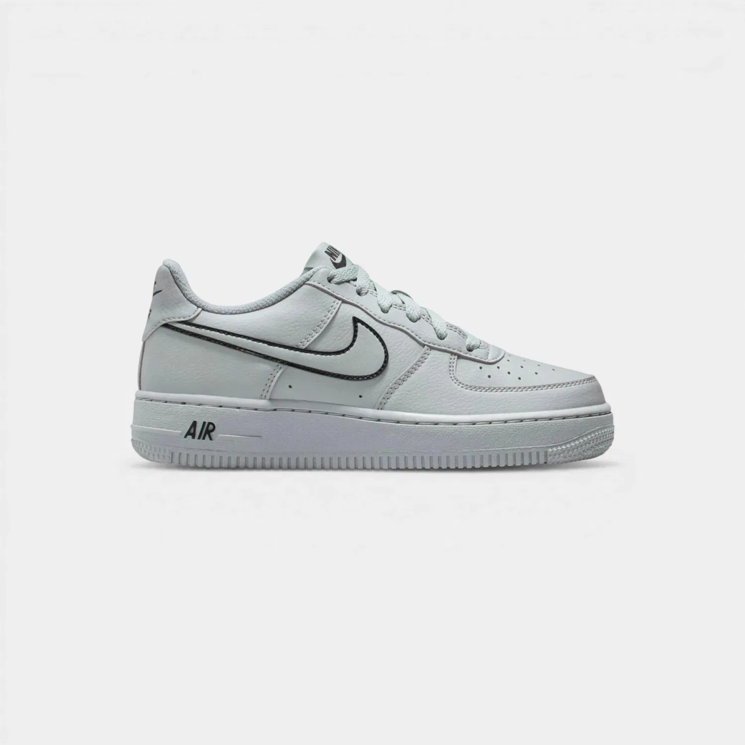 Детские кроссовки Nike Air Force 1 Light Smoke Grey Black, Schwarz
