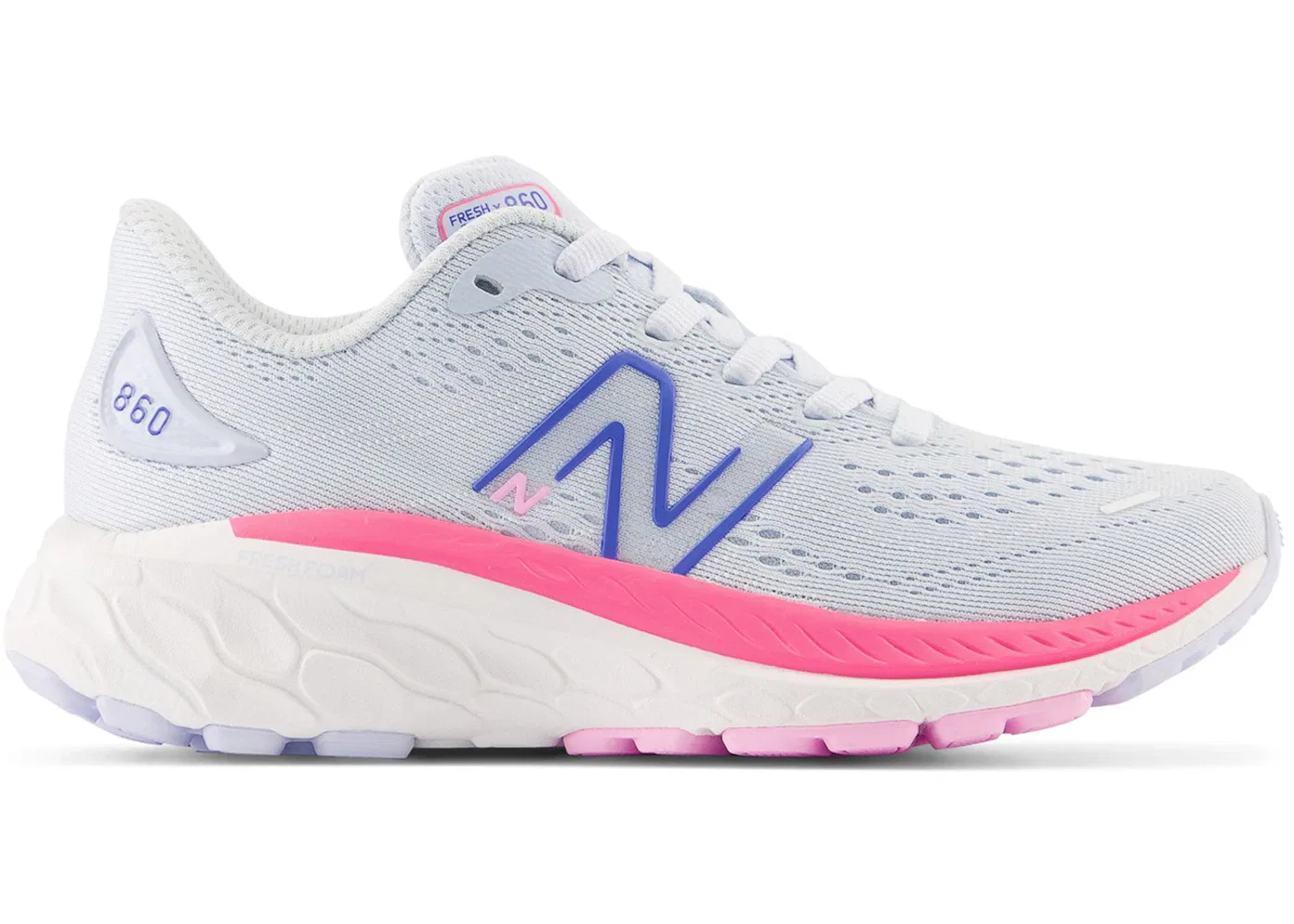 Детские кроссовки с амортизацией New Balance Fresh Foam X 860v13, Moon Dust/Neon Pink