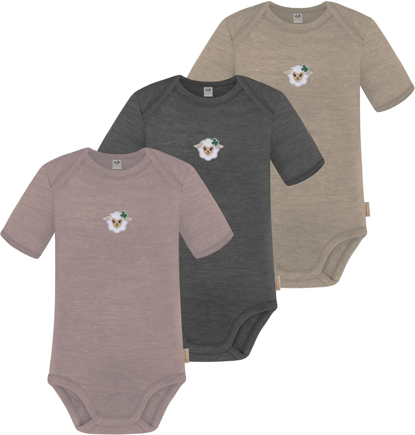 Боди-комбинезон комплект из 3 штук с коротким рукавом Tauranga Normani Outdoor Sports, бежевый