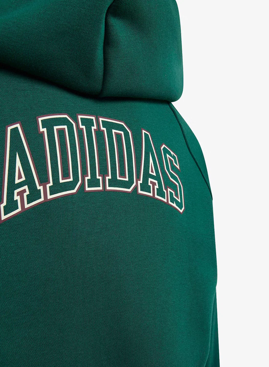 Худи с полноразмерной молнией Seasonals Collegiate Typography Adidas, зеленый — фото 4