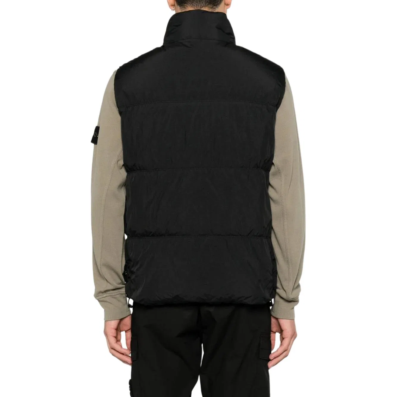 Мужской жилет с водолазкой прямого кроя Black Turtleneck Straight Fit STONE ISLAND, Черный — фото 3