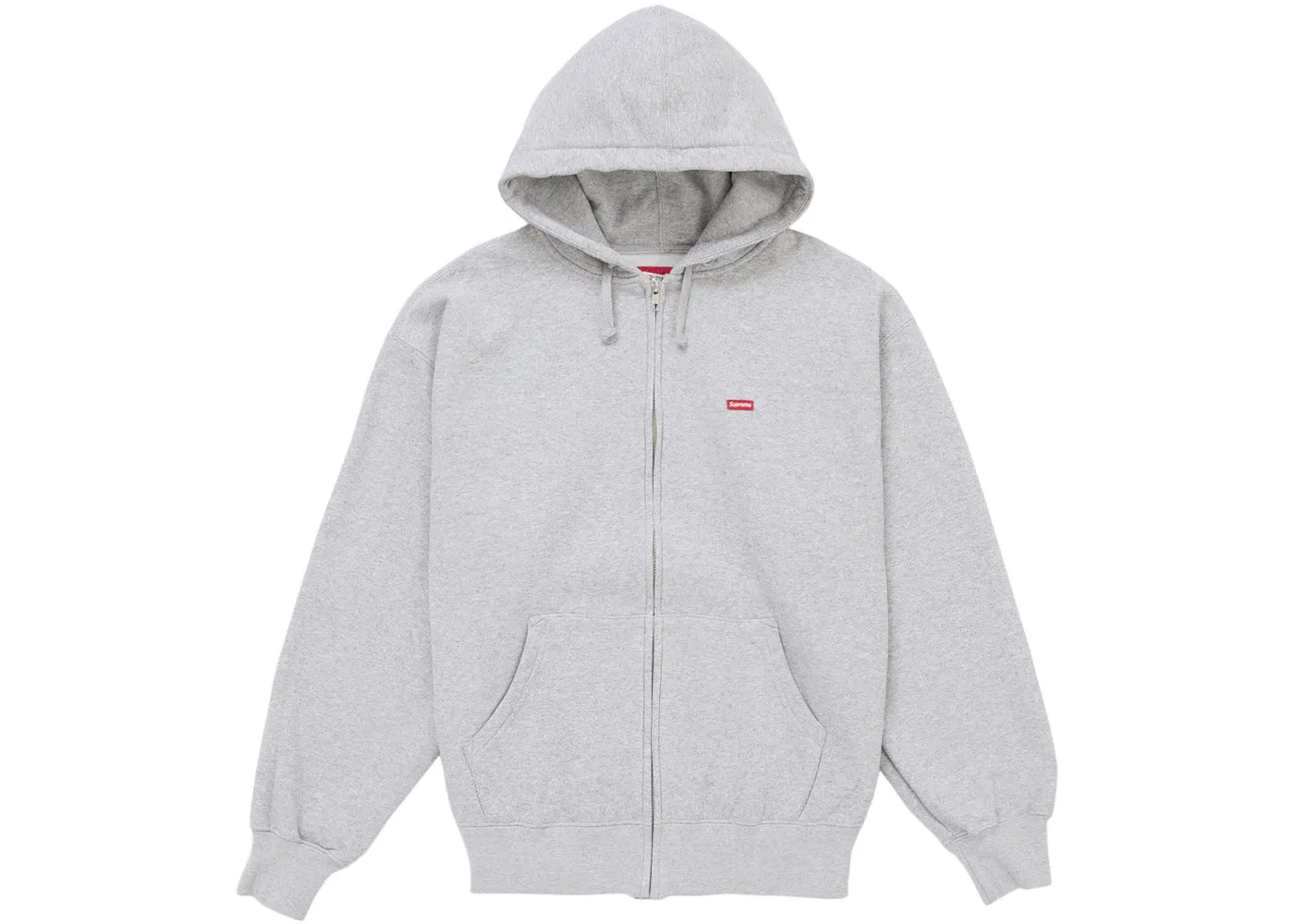 Мужская худи-олимпийка с принтом Supreme Sweatshirt (FW25), Heather Grey