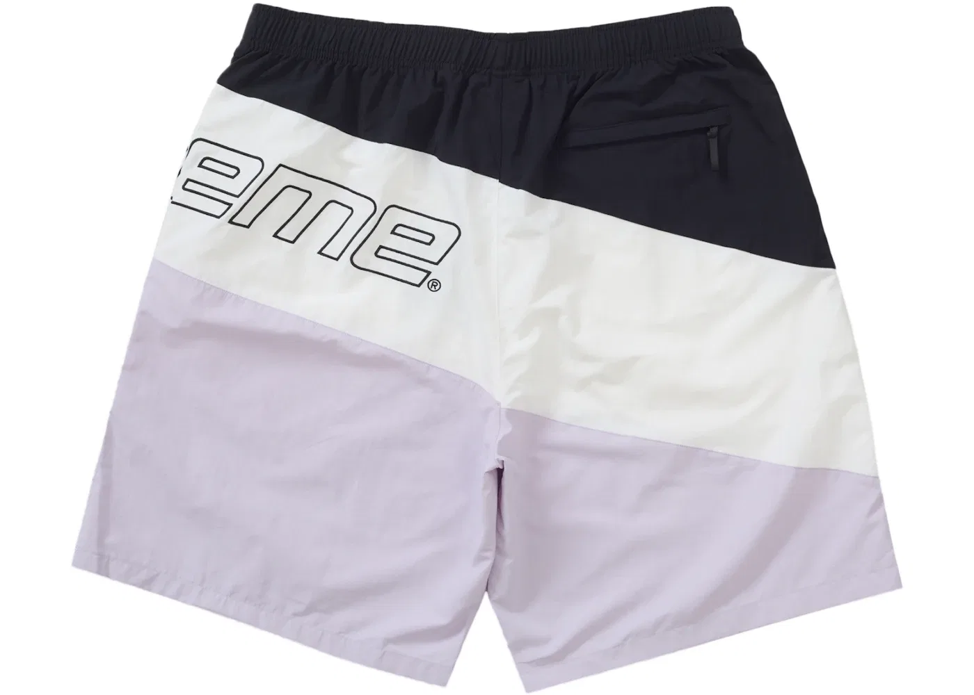 Мужские шорты с эластичным поясом Supreme Curve Nylon Short Light Purple — фото 2