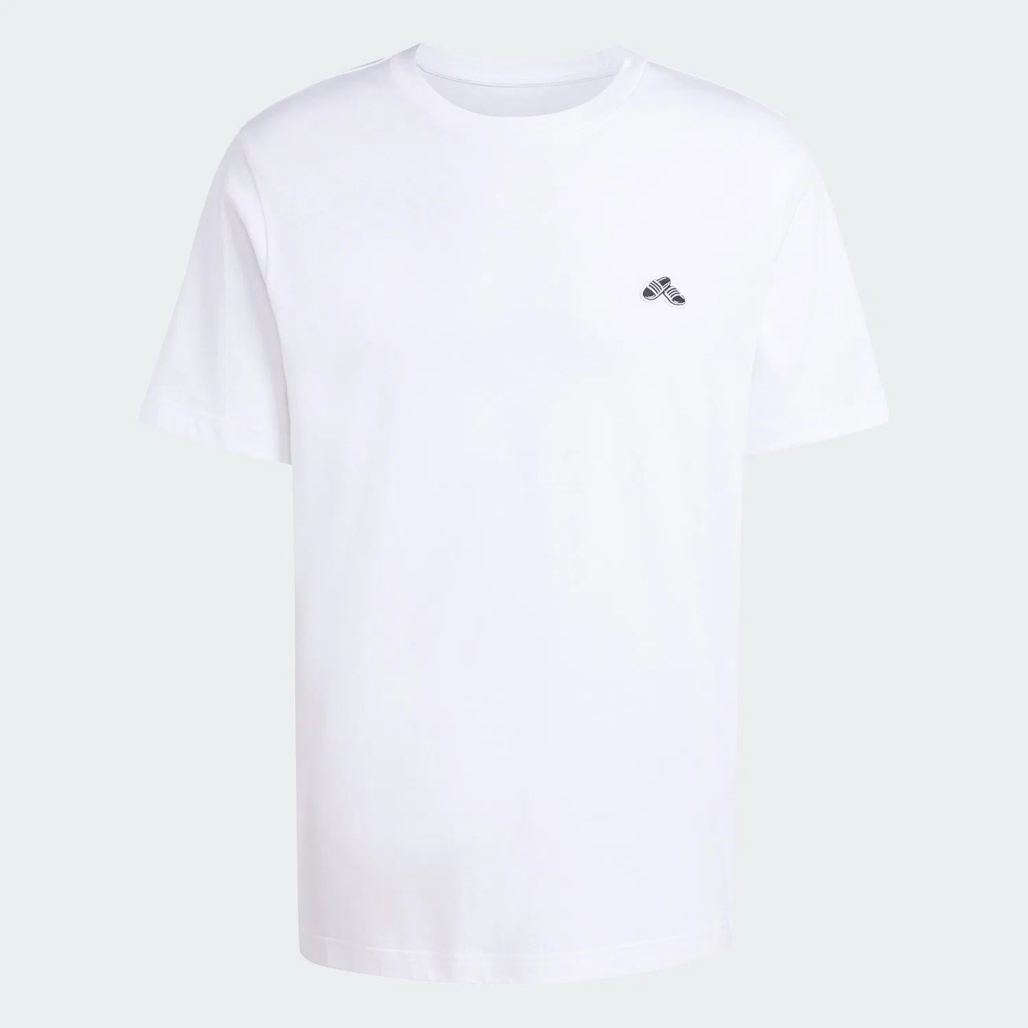 Мужская футболка с принтом Summer Slide Trim Graphic Adidas, Weiss — фото 2