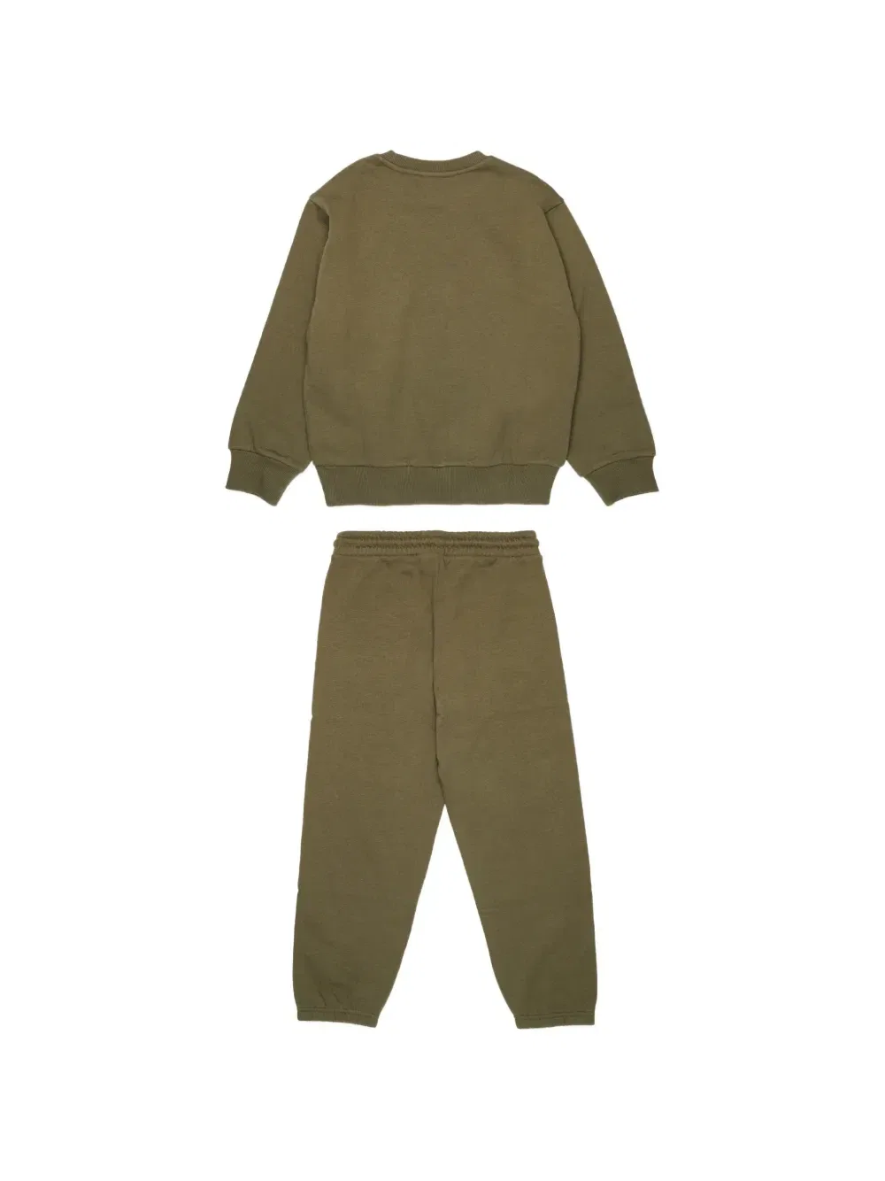 Комплект спортивного костюма с логотипом Diesel Kids, зеленый — фото 2