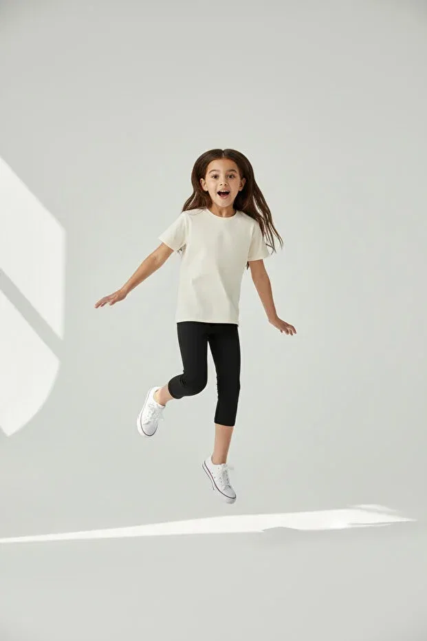 Детская футболка для девочек хлопковая Atölye Kids, Organic Cream — фото 4