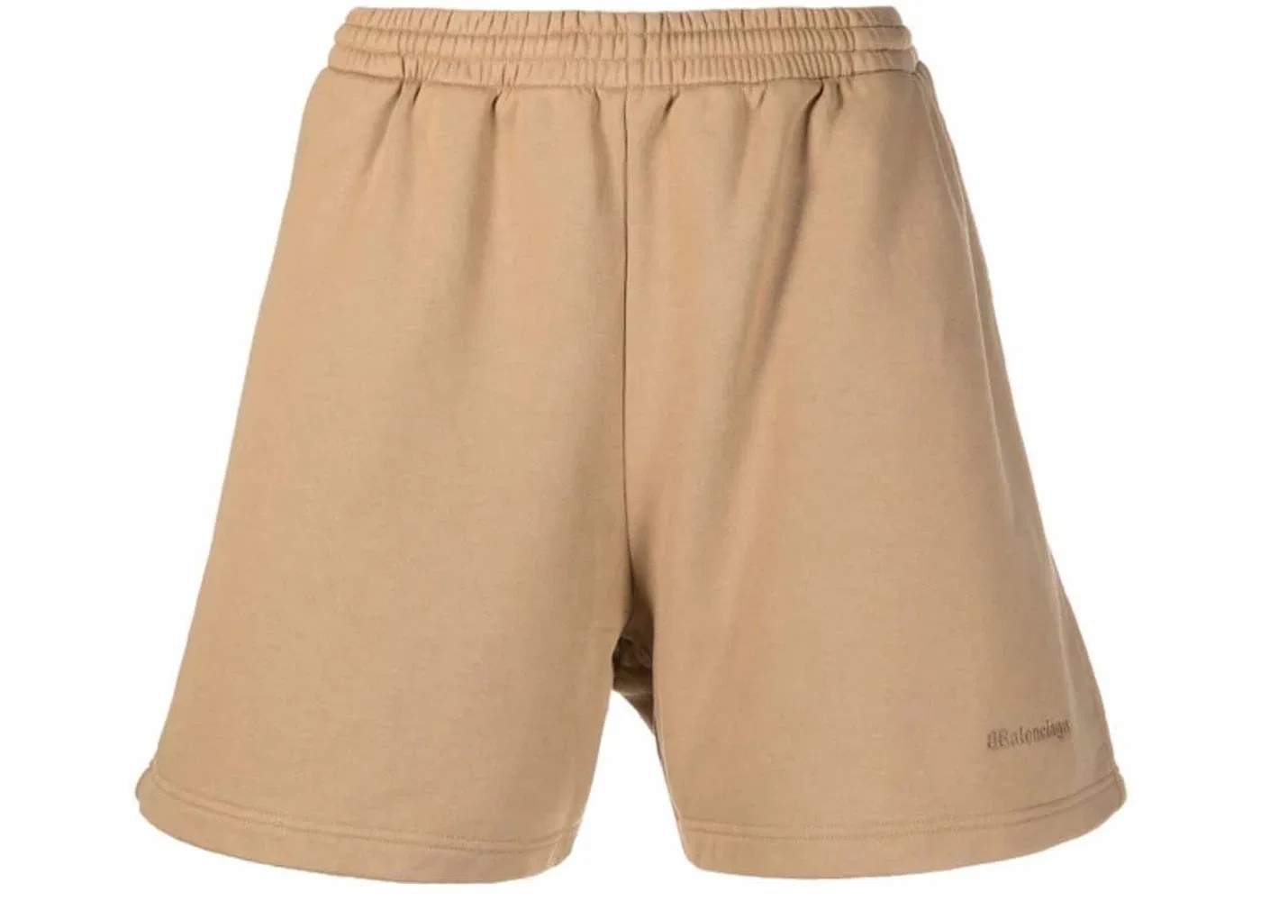 Женские шорты с логотипом Sweat Shorts Balenciaga, Camel