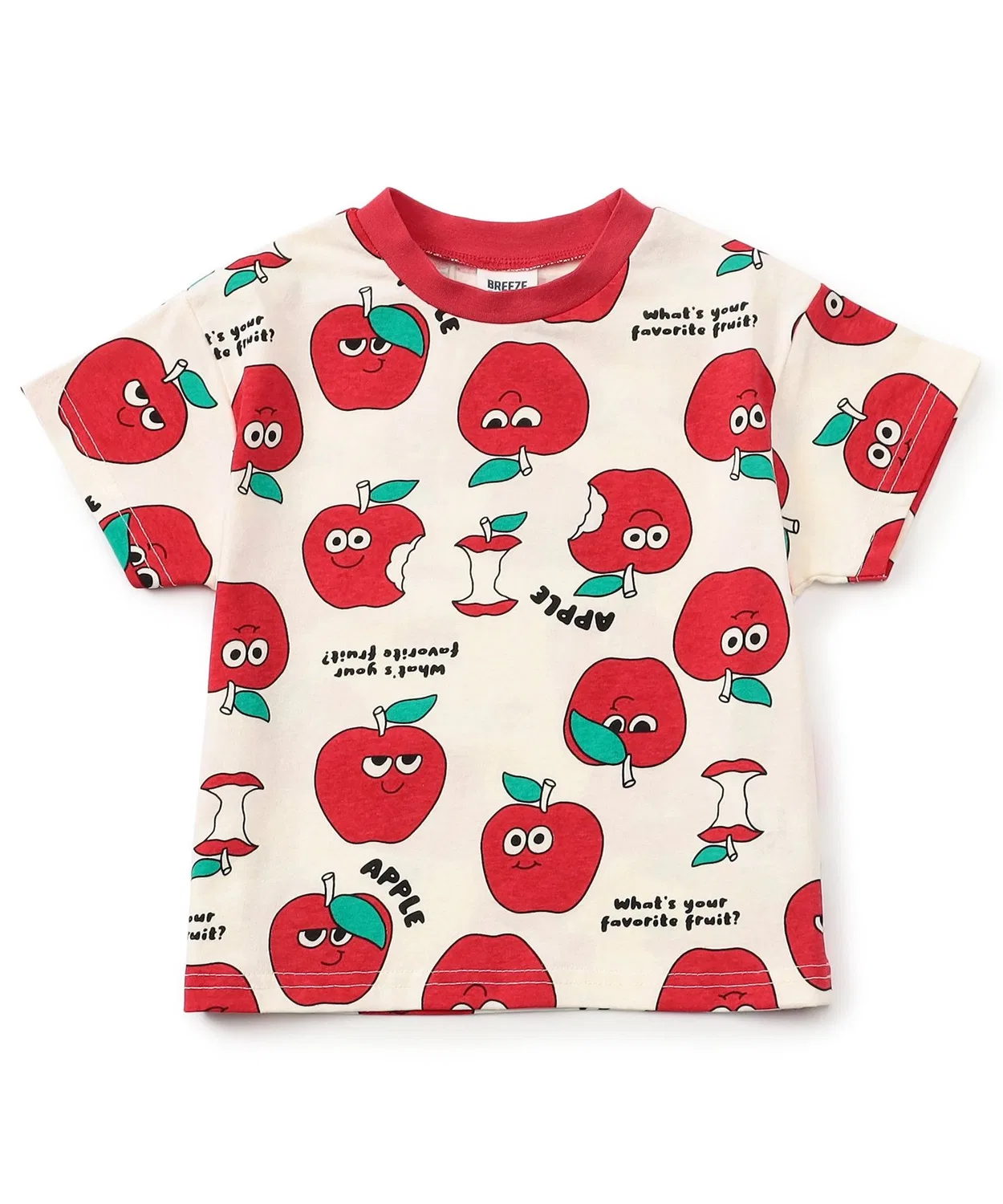 Детская футболка с принтом Veggie Pop BREEZEMART BREEZE, Red — фото 2