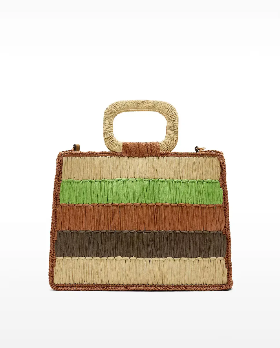 

Сумка-шоппер с жесткой ручкой через плечо и принтом Parfois, мультиколор