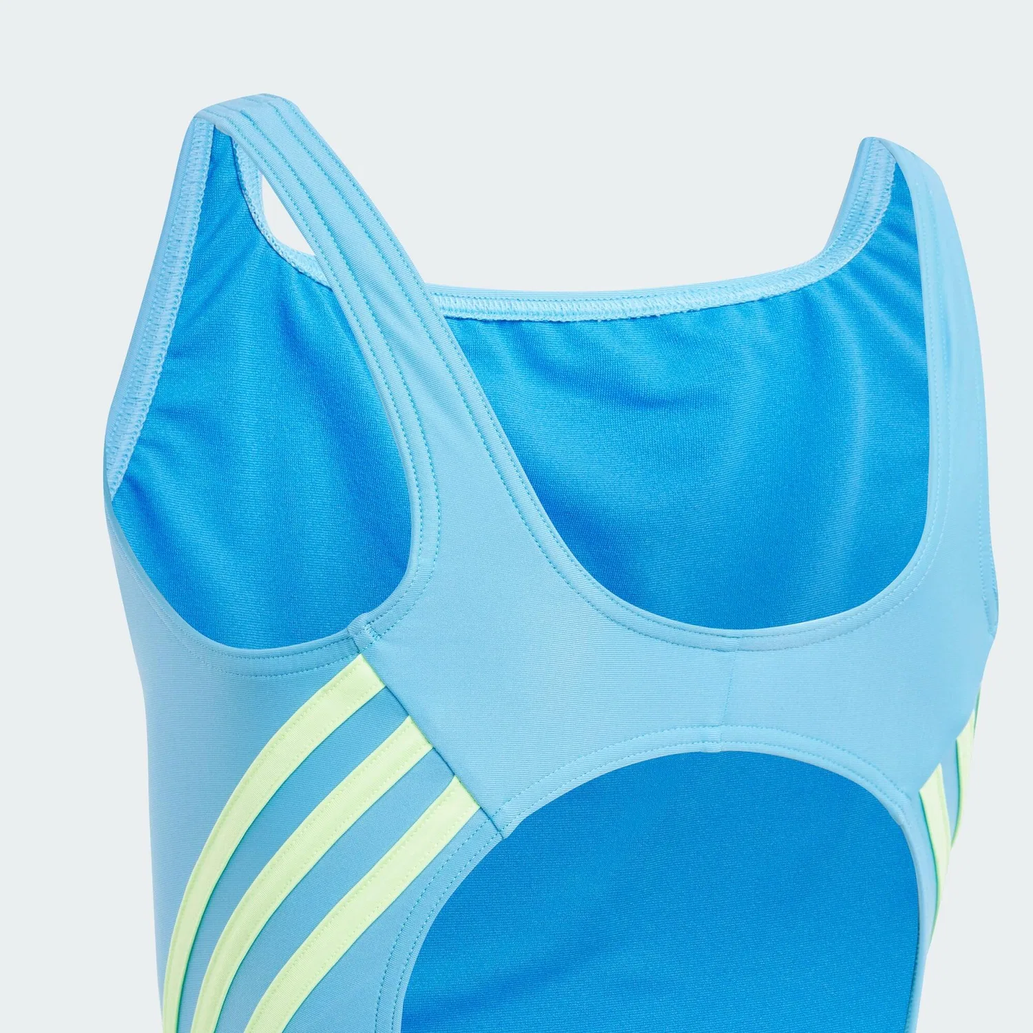 Детский спортивный купальник с 3 полосками Sportswear 3-Streifen Kids Adidas, Blau Grun — фото 2
