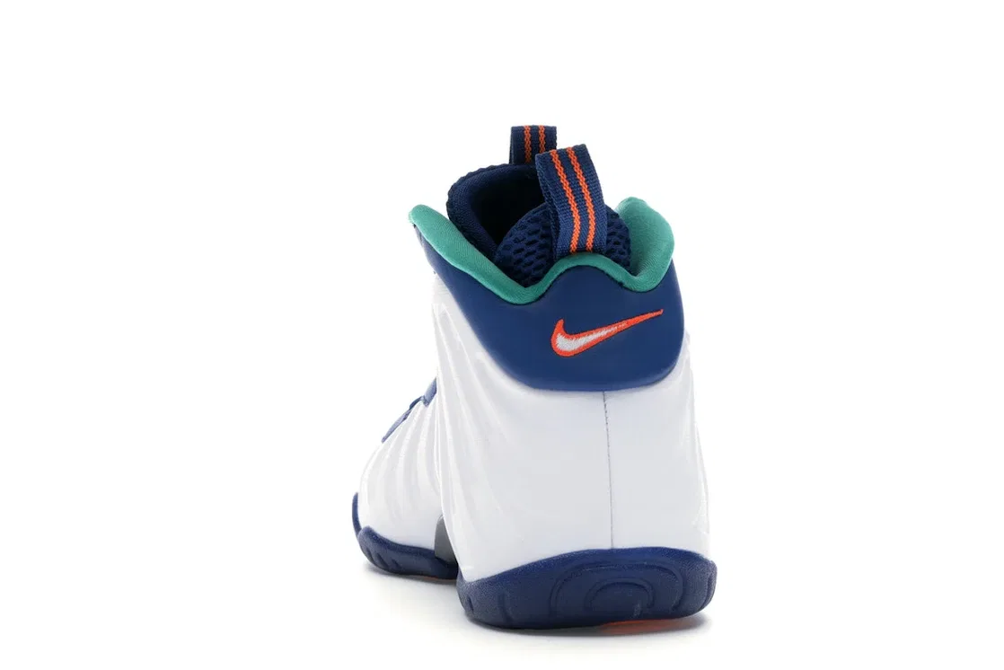 Детские кроссовки для повседневной носки Nike Air Foamposite Pro Nike, Gym Blue/White-Cone-Neptune Green — фото 4