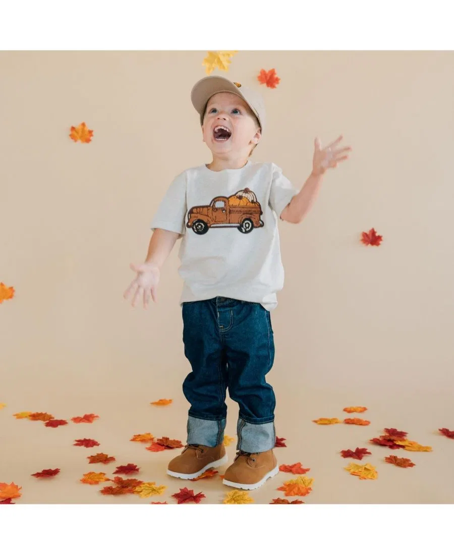 Футболка с длинным рукавом Fall Truck Patch Short Sleeve T-Shirt Sweet Wink, Natural Heather — фото 4