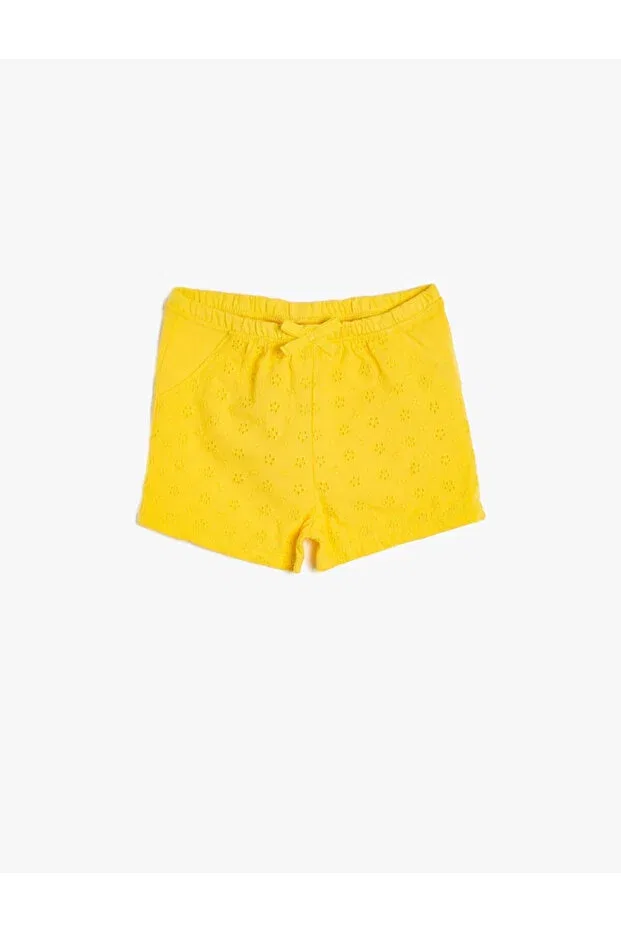 Детские шорты для девочек хлопковые Koton, Yellow