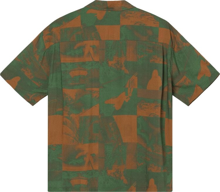 Рубашка Stussy Photo Film Shirt 'Green', зеленый — фото 3
