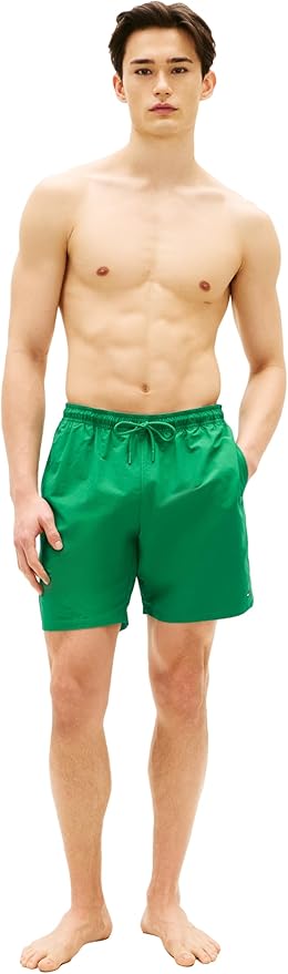 Плавательные шорты Tommy Hilfiger 7" with Drawstring Quick Dry, зеленый — фото 3