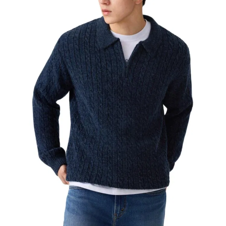 Мужской свитер с поло-воротником Levi's, Dark Blue