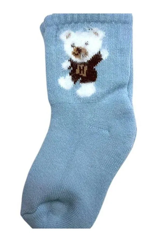 Детские носки для мальчиков зимние толстые Zekids, Light Blue — фото 3
