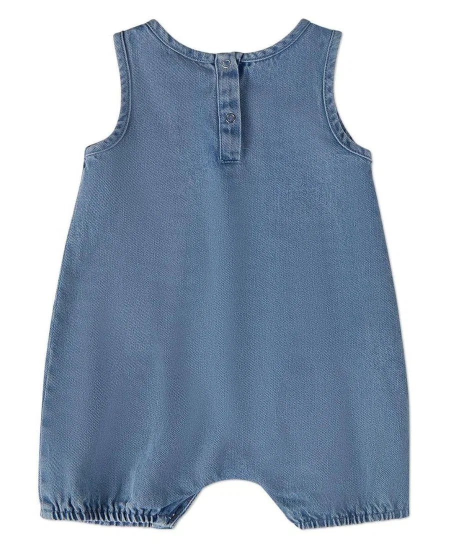 Боди-комбинезон без рукавов с принтом Petit Etoile MeMoi, Denim — фото 2