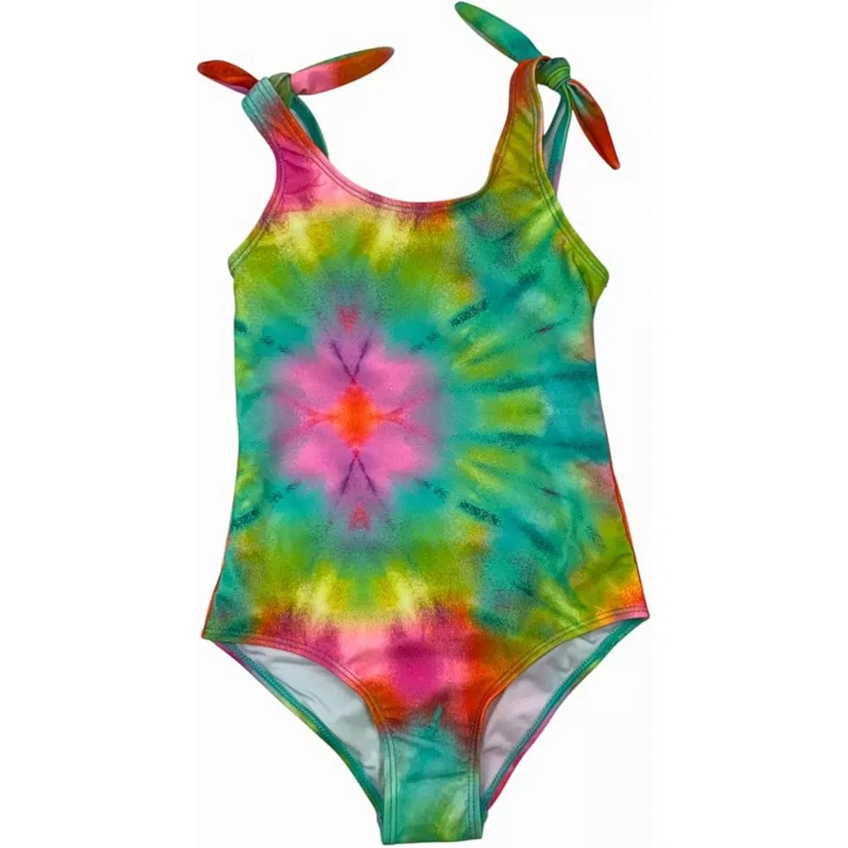 Детский купальник для девочек с принтом GO COCO, Tie-Dye Burst