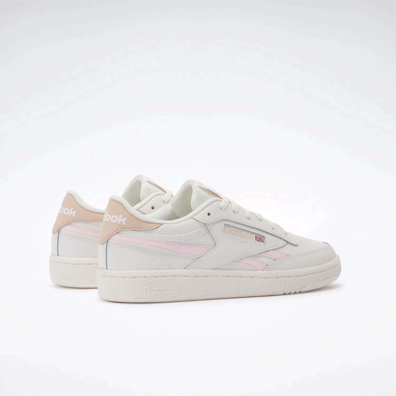 Детские кроссовки на шнуровке Reebok Classic, Chalk/Frostedberry/Bleachedpeach — фото 3