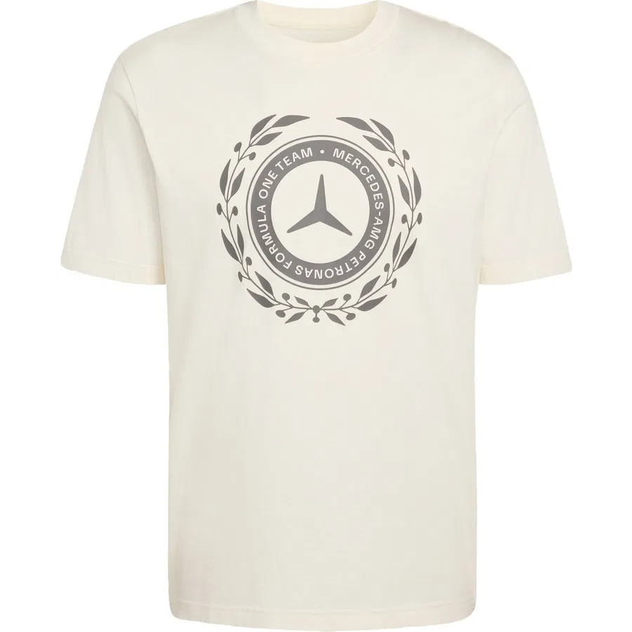 Футболка с принтом Mercedes-AMG Petronas Formula 1 Team Silver Arrows 01 adidas, Белый — фото 3