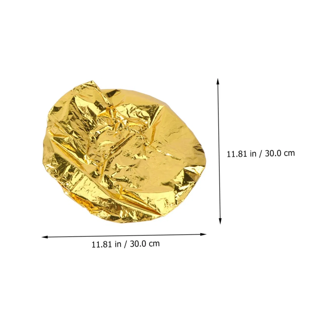 Шапочка для душа Aluminiumfolien Haarkappen HONITANO 16 шт, 28x28x0.1 см, Золотой — фото 3