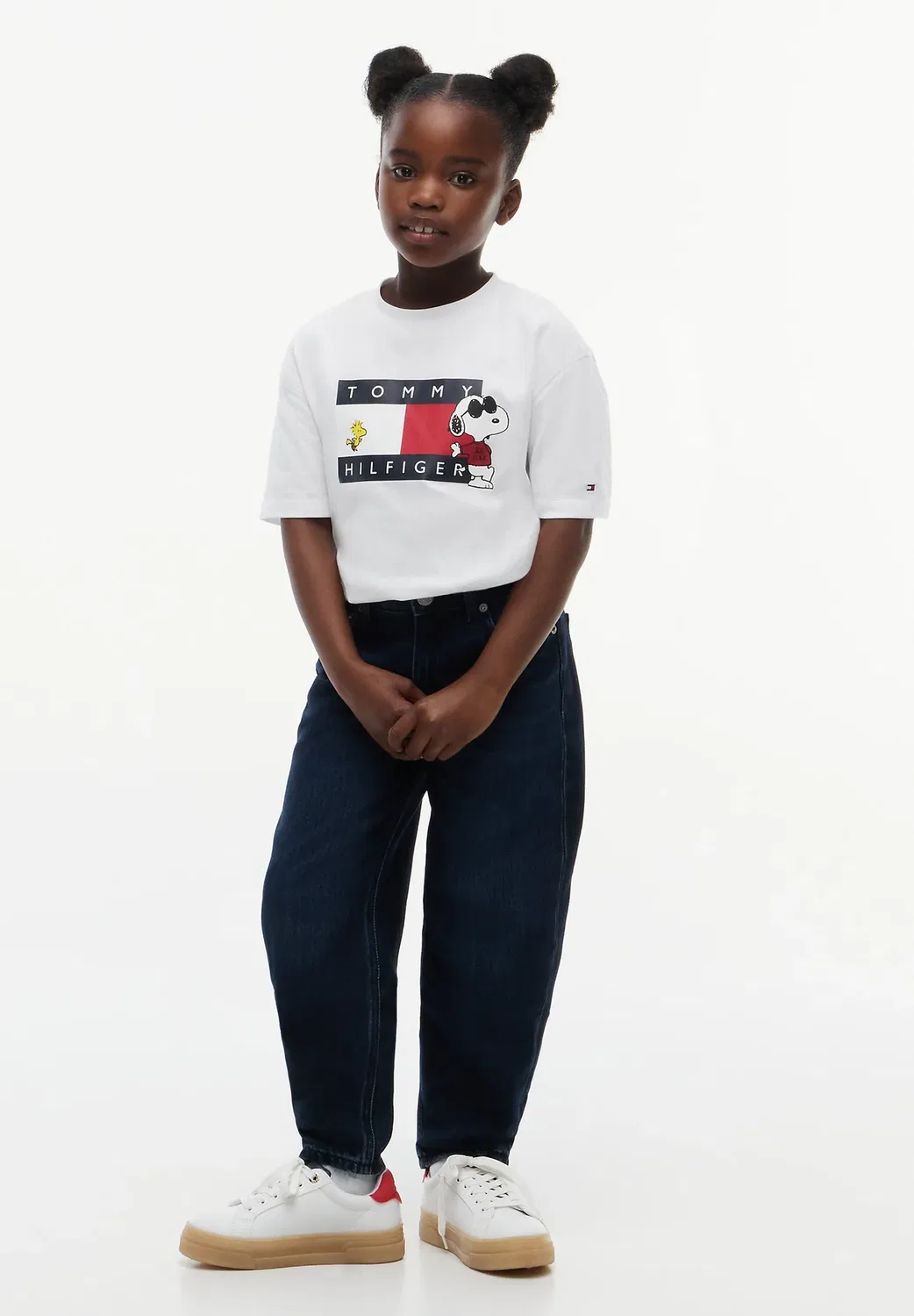 Футболка с принтом Peanuts, унисекс, с коротким рукавом Tommy Hilfiger, White