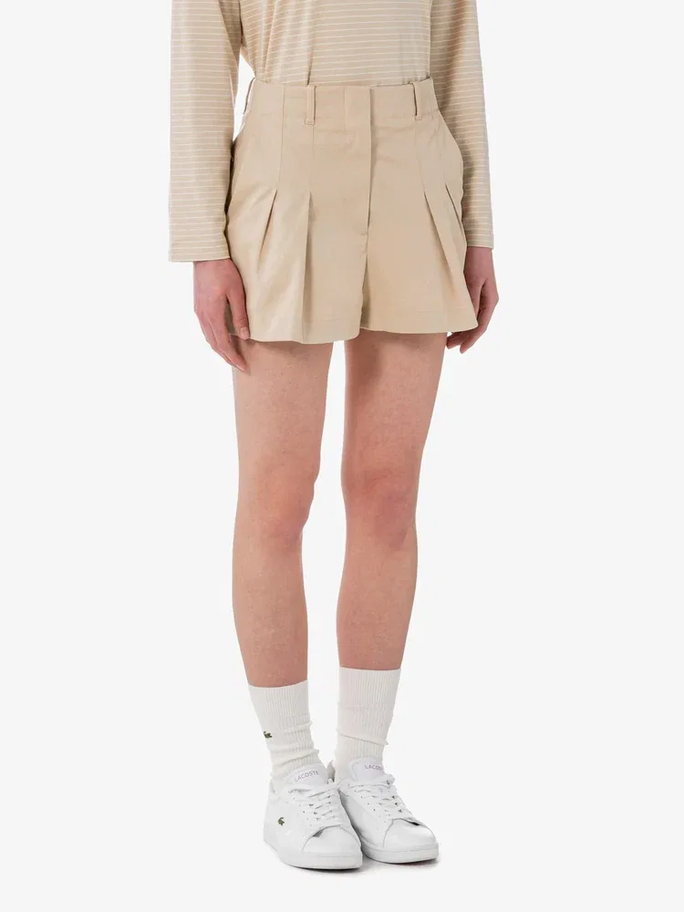 Шорты LACOSTE Bermudas, из габардина, бежевые — фото 2